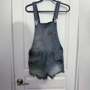 Express Denim Short Overalls 0 xs